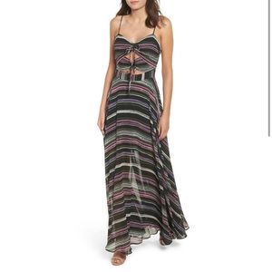 WAYF striped chelsea dress. NWT. Size Large